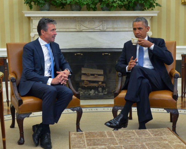 Anders Fogh Rasmussen NATO-főtitkár és Barack Obama, az Amerikai Egyesült Államok elnöke. (Forrás: nato.int)